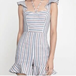BCBG MAX Mini Stripes Romper